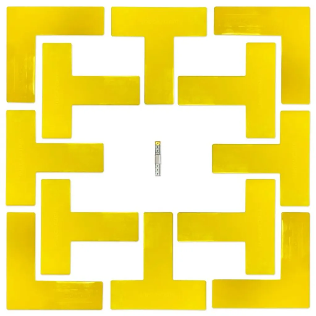 Lignes de marquage au sol souples Megaform pour badminton 20m - 2