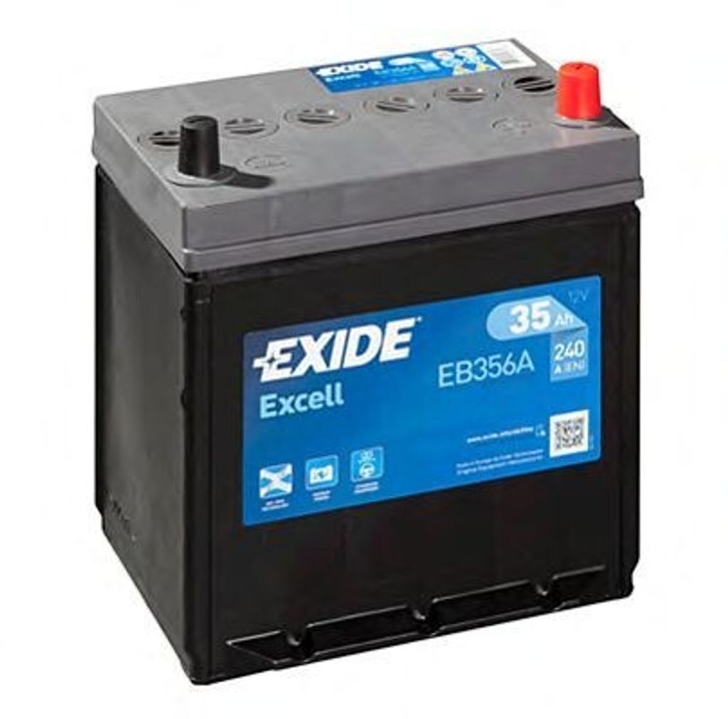 Exide Batterie 35Ah 240A mit Basis Koreanisch B1 Lange Produktbild 