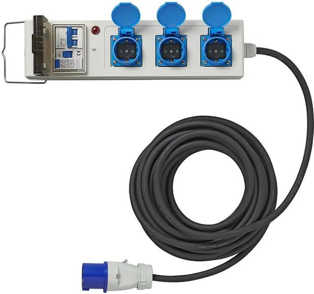 Bloc multiprise remorque pliante 10M étanche avec protections RCD MCCB - 6