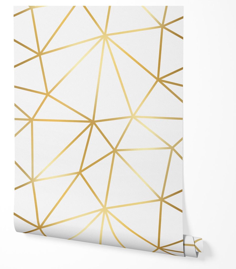 Vliestapete Geometrisch Linien Luxus Matt Wohnzimmer 4x2,5 Produktbild 