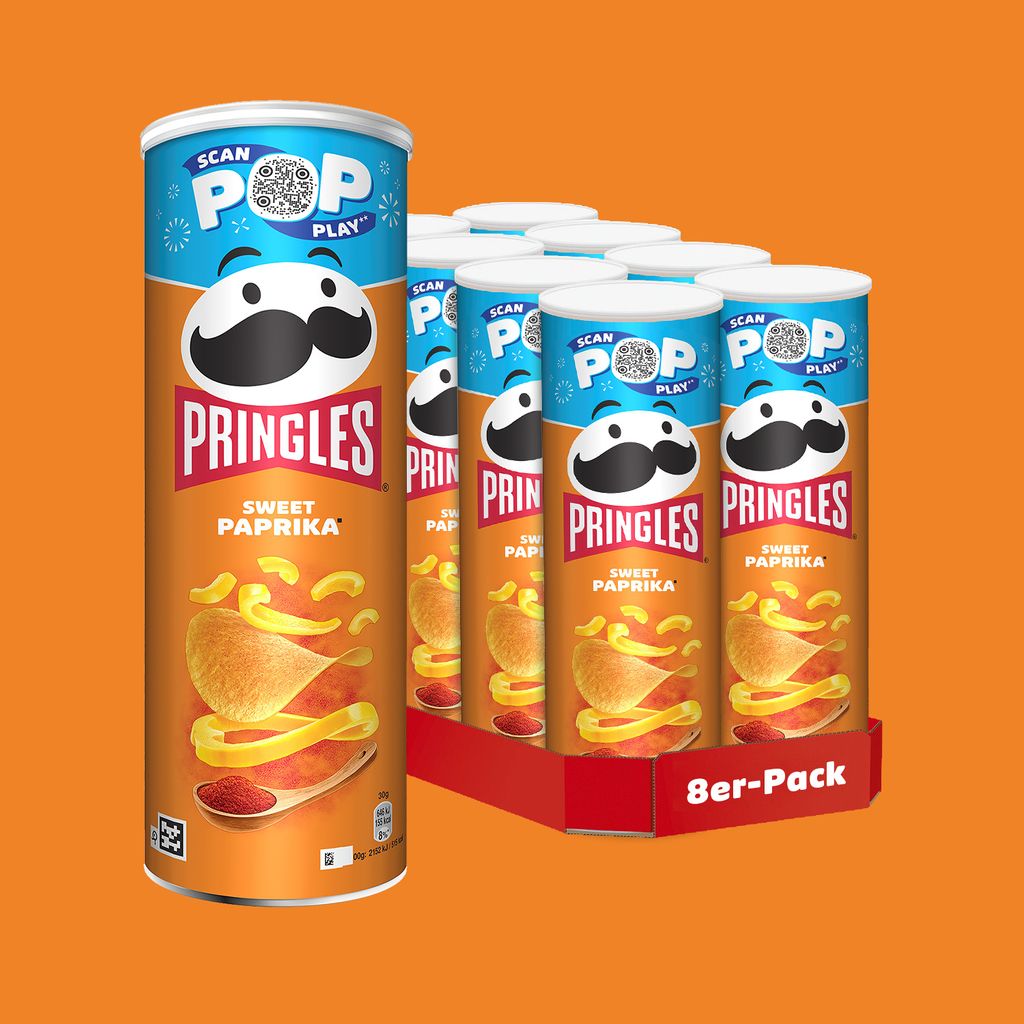 Pringles Sweet Paprika chrupki o słodkim smaku 165g Zdjęcie produktu 3