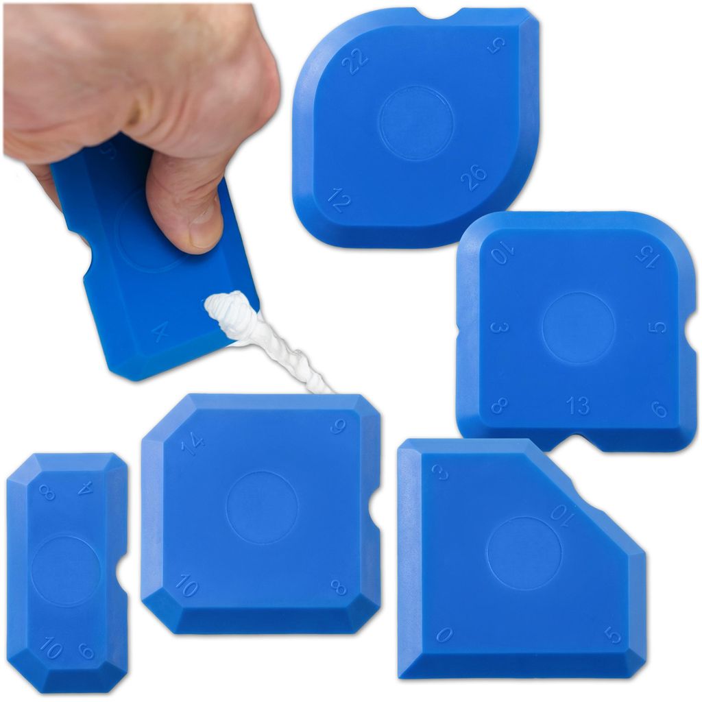 KRUMAD Set van 5 siliconen voegenafwerkingsgereedschappen, Productafbeelding  AI-gegenereerde afbeelding
