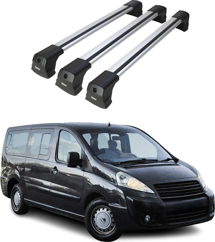 Barres De Toit Transversales pour Fiat Scudo 2006-2016 Alu Image du produit 