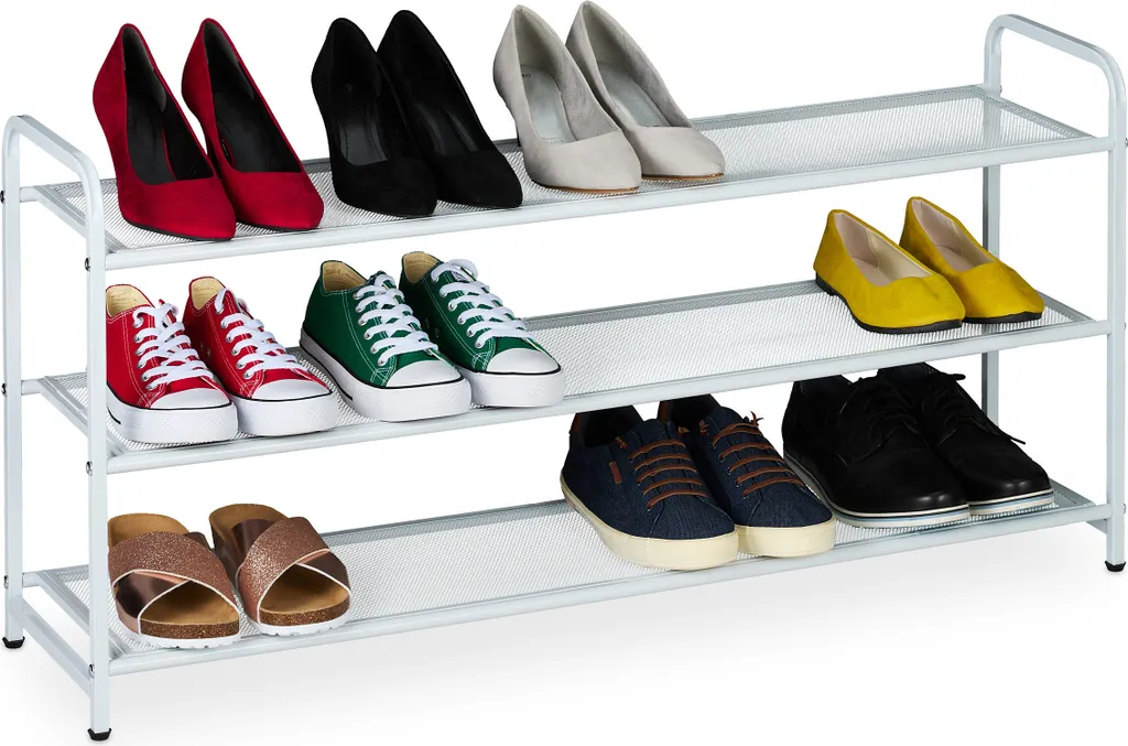 Organisateur chaussures métal 12 paires - Fini le désordre !