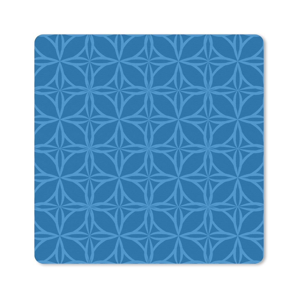 MuchoWow Mauspad Mousepad Kompass - Blau - Muster 30x30 cm - Mousepads - Maus Mat - Pad - Mausunterlage - Gaming