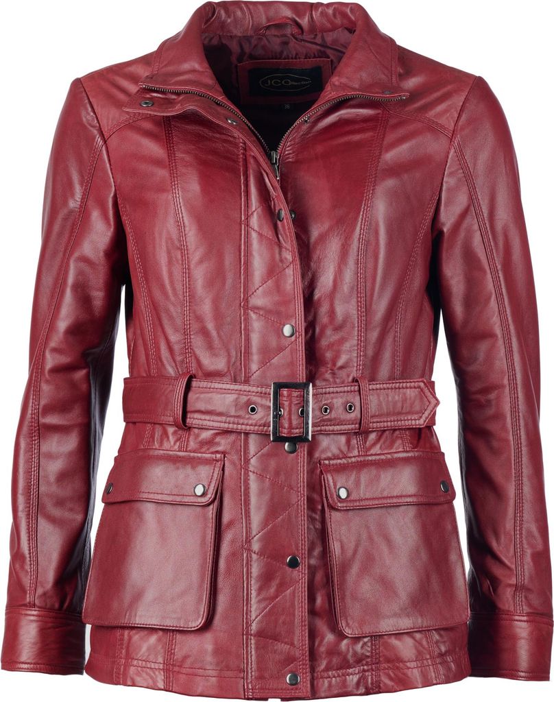 JCC Lederjacke R6382 Damen red 36