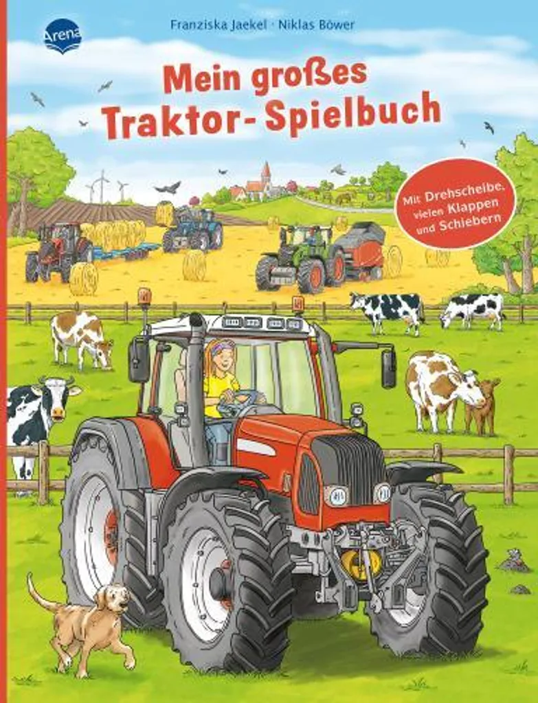 Livre tracteur anti-déchirure pour petit curieux : tirettes et volets