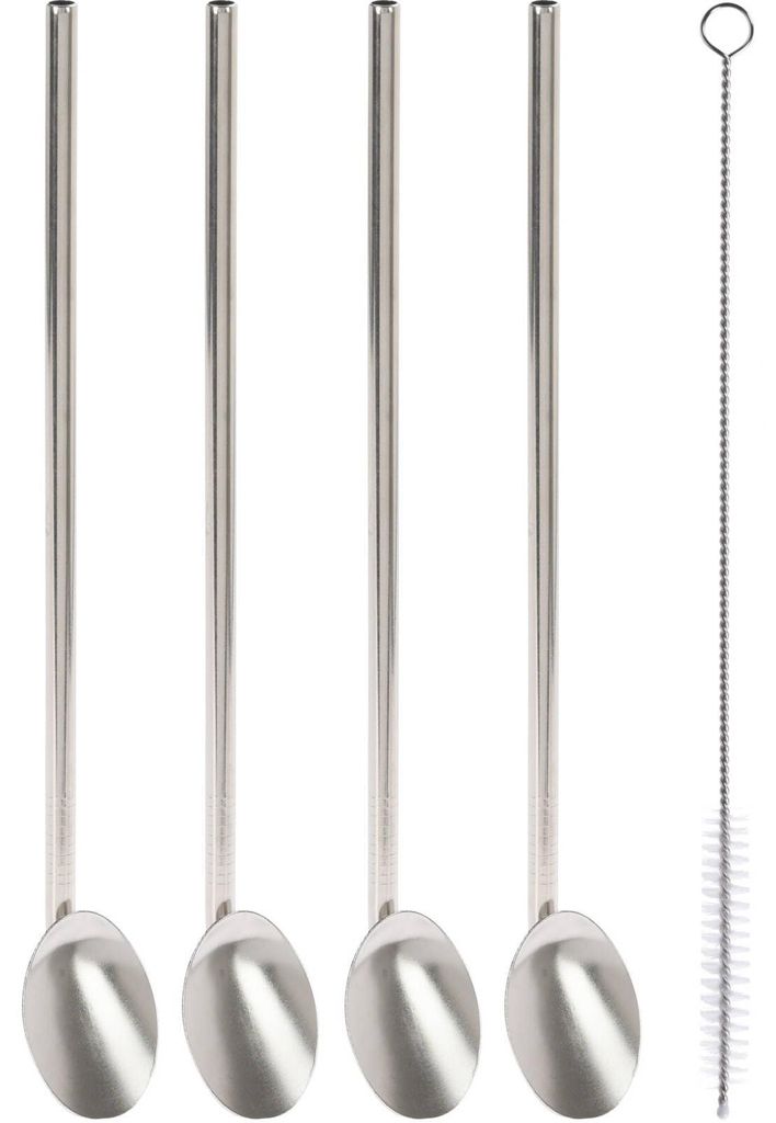 Excellent Houseware Strohhalm-Set, Edelstahl 18/10, 21,5 x Produktbild 