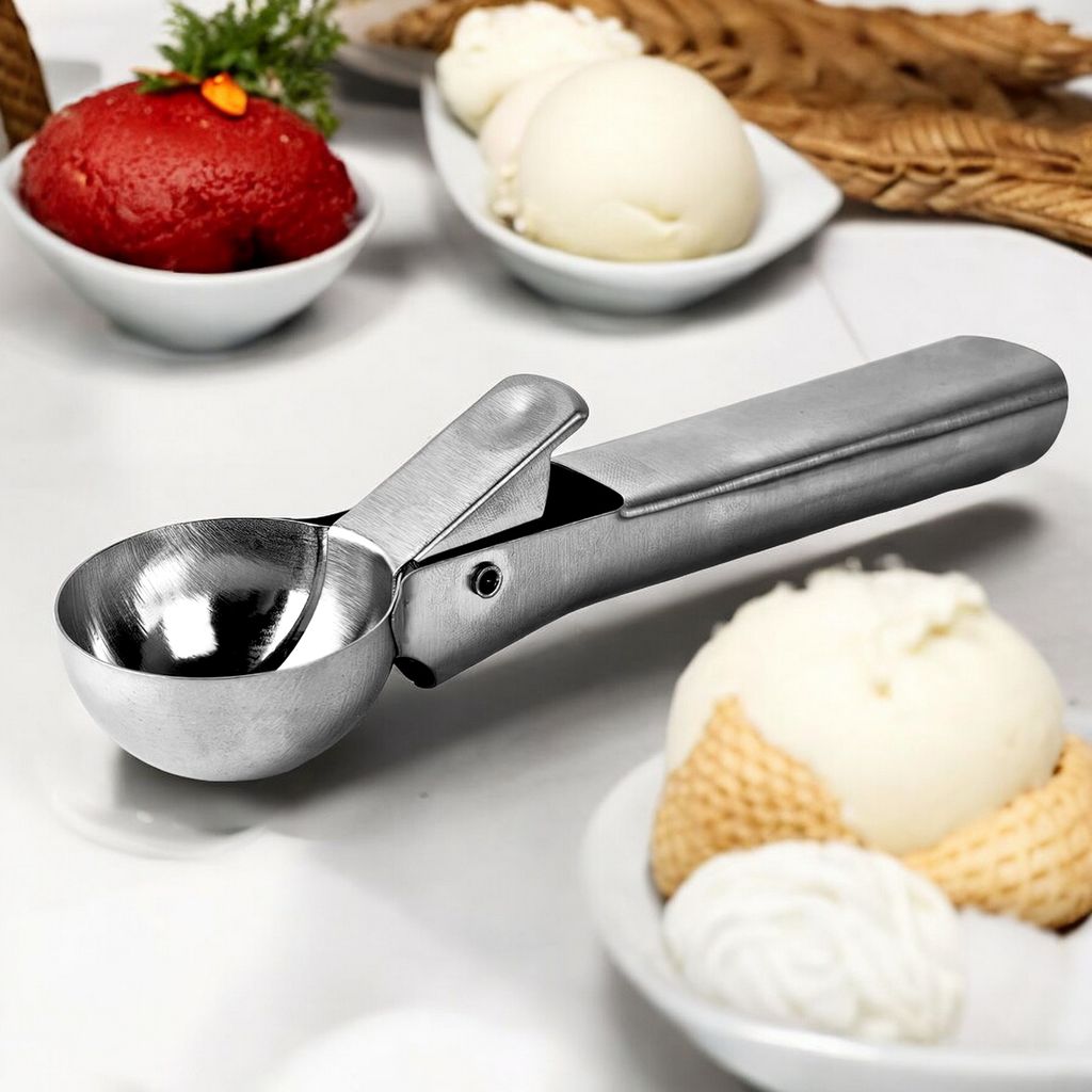 Eisportionierer 2er Set Eislöffel mit Auswerfer Eiscreme Produktbild 9