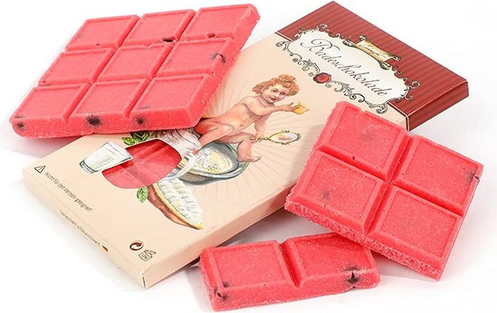 Einseifer Badeschokolade Erdbeere Badezusatz 100g