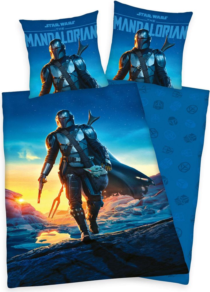 Star Wars Mandalorian obojstranná posteľná bielizeň Obrázok produktu 