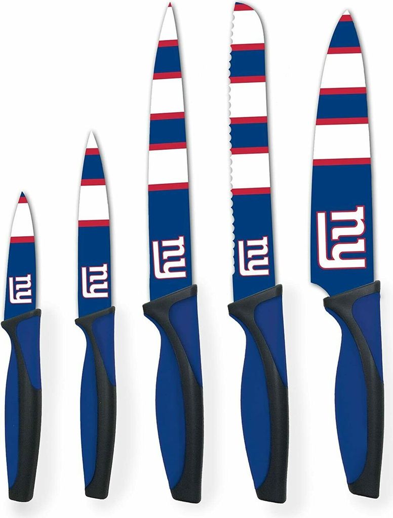 NFL New York Giants NY Küchenmesser 5-teilig Set Football Messer Set Barbecue