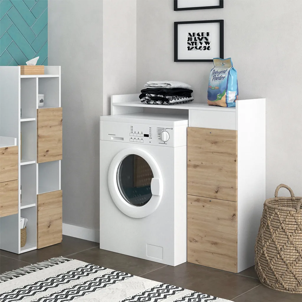 Recensione Mobile Lavatrice Vicco Alf 99 x 98 cm - Rovere e Bianco