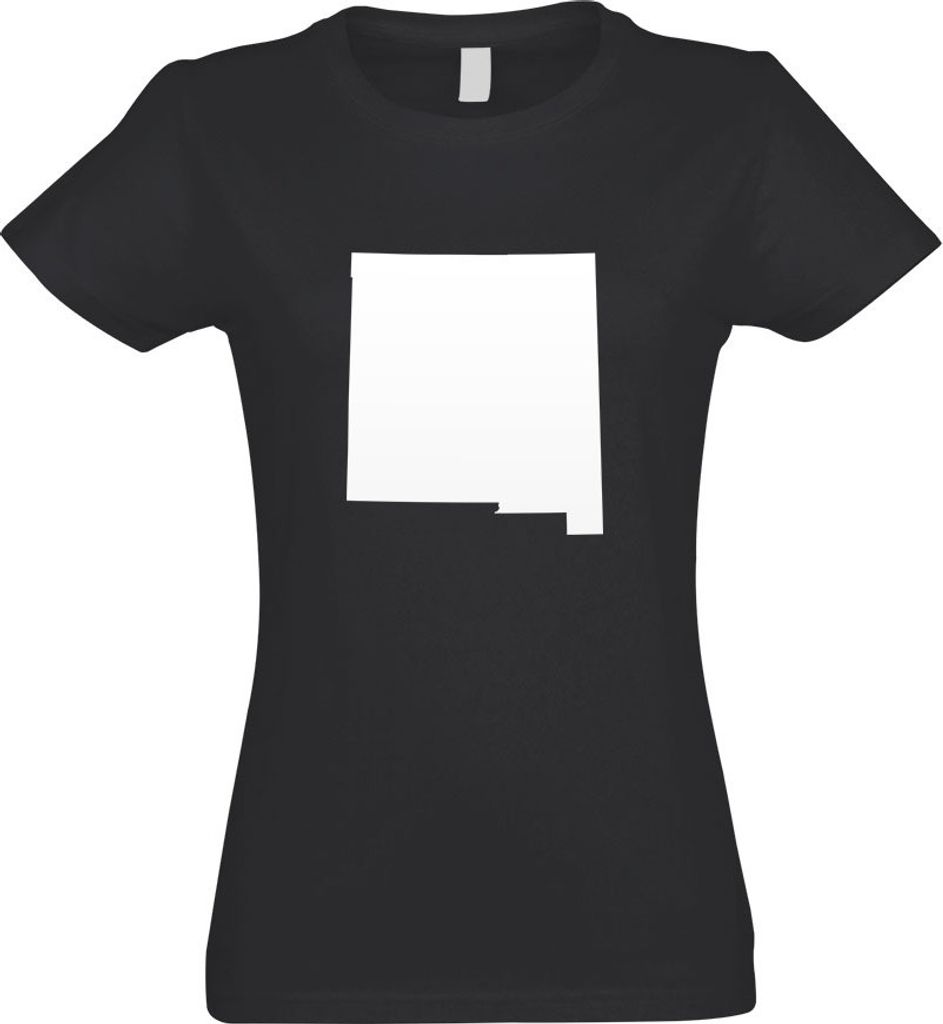 Kiwistar - T-Shirt tailliert - Damen - Graphit - USA - Bundesstaat - New Mexico - mit Motiv Bedruckt - Funshirt Design - Sport - Freizeit - Damen - L