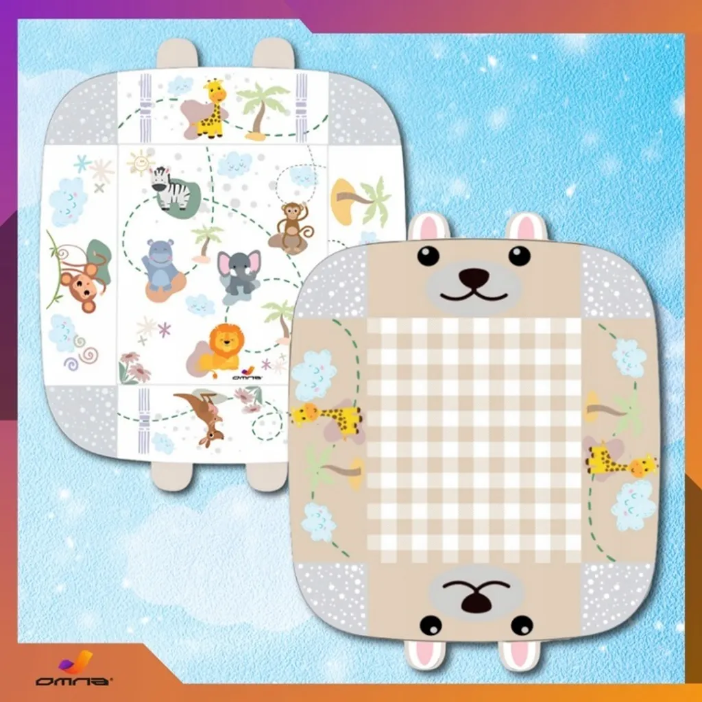 Aire de jeux bébé interactive pliable - Tapis d'éveil grand format