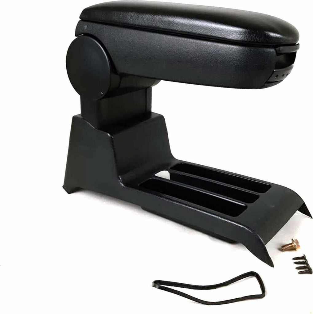 Mittelarmlehne Armlehne Mittelkonsole für VW Polo 2001-2009 Kunstleder ABS Schwarz