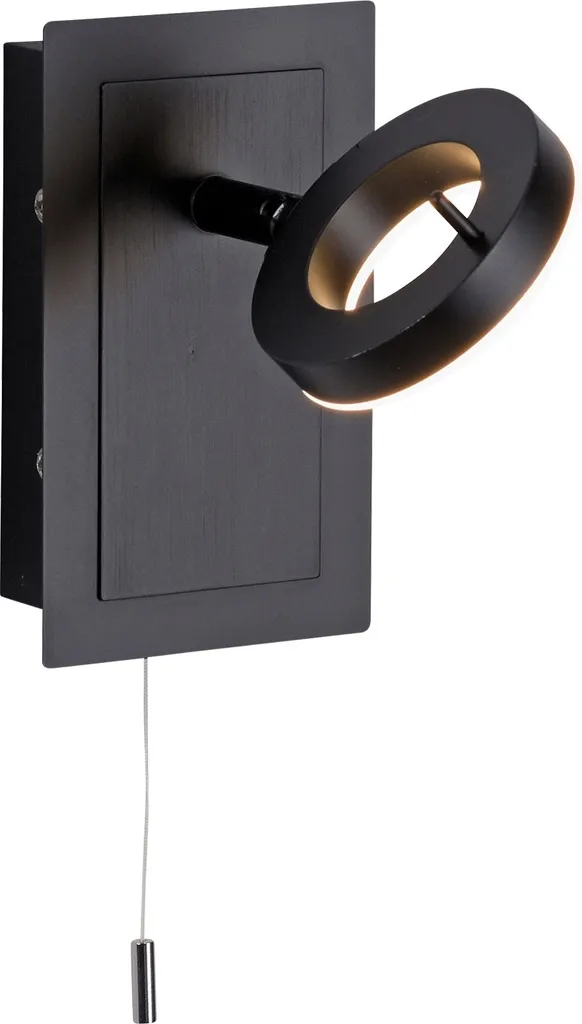 Applique LED Antracite Acciaio 13x19 cm | Lampada da Muro con Interruttore