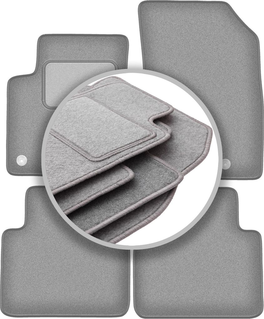 Autoteppiche aschgrau für: Citroen C3 Aircross II Crossover (2017-)