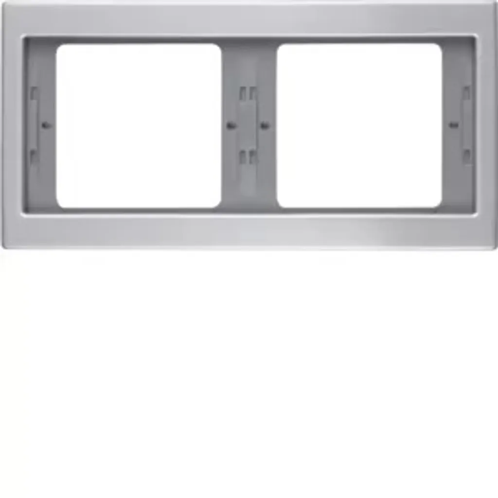 Cadre double horizontal aluminium pour diplôme et photo - Réf 13637003