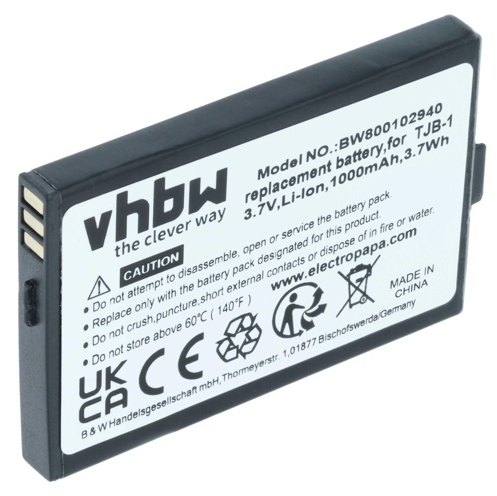 vhbw Akku kompatibel mit MaxCom MM550BB Handy Smartphone Telefon (1000 mAh, 3,7 V, Li-Ion)