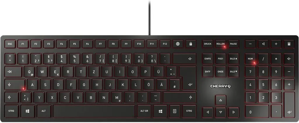 Clavier pour saisie rapide Cherry KC 6000 Slim confort de frappe