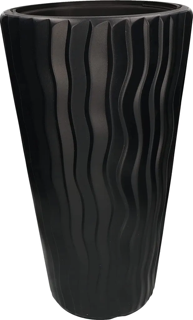 Pot de fleurs Déco Salon Anthracite 52cm Haut pour Plantes Vertes