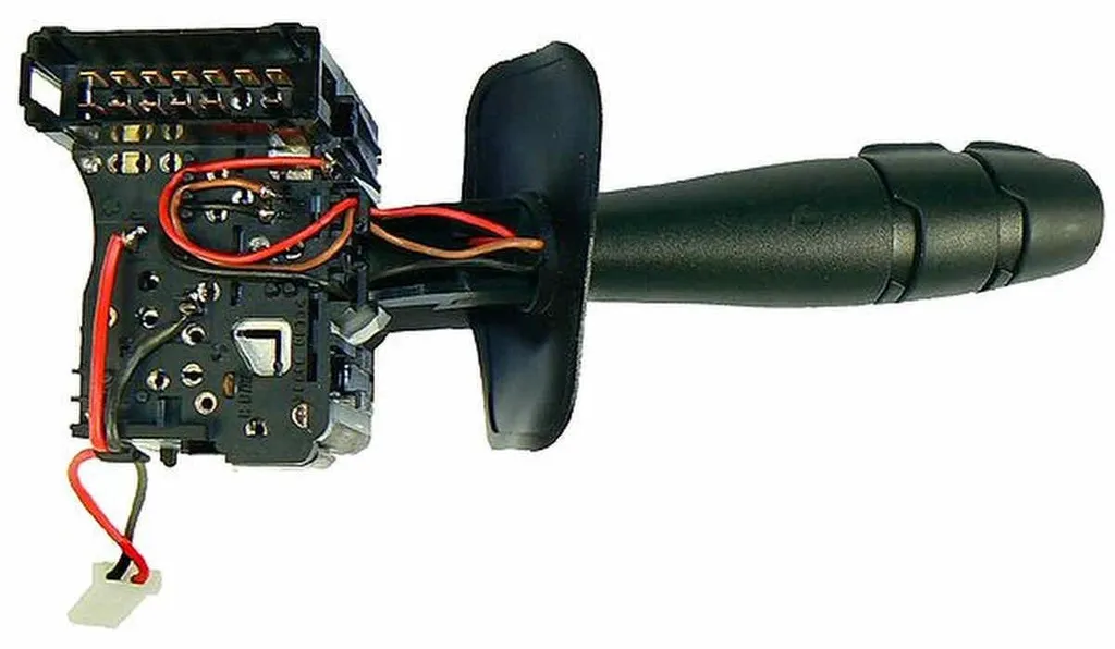 Commodo de phare pour Renault Kangoo et Megane - Commande d'éclairage Noir - 2