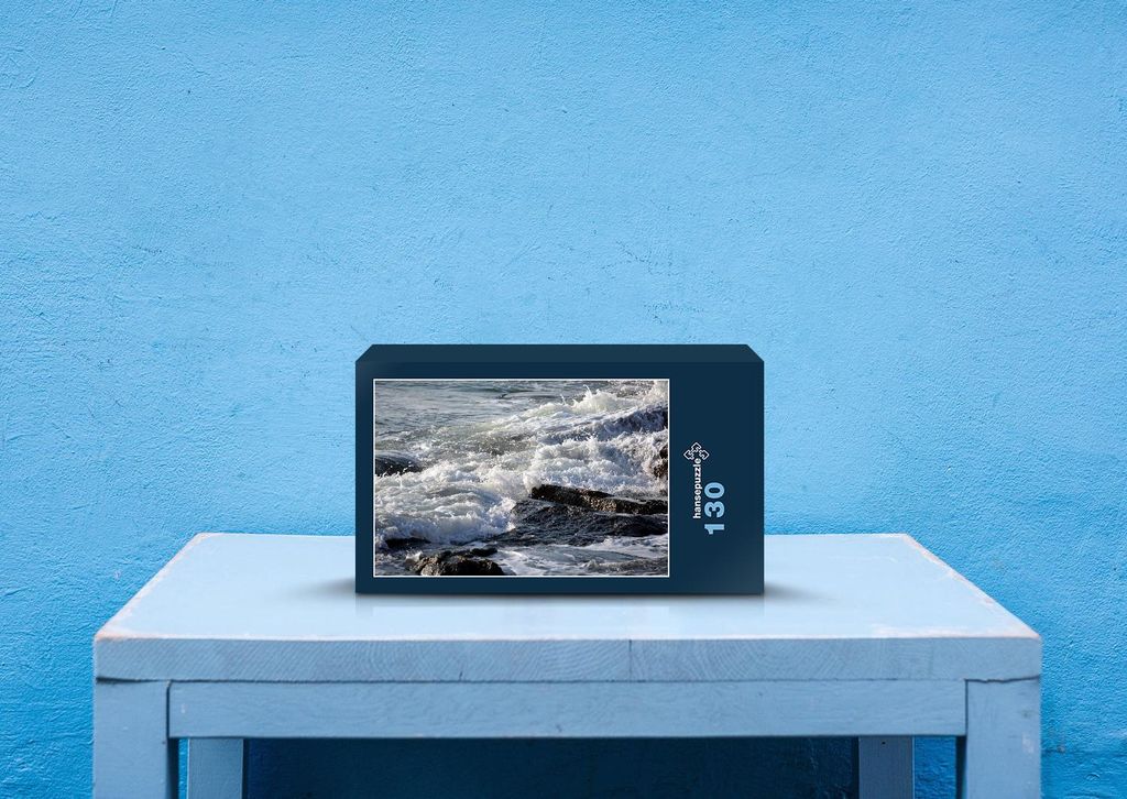 hansepuzzle 37908 - Meer Puzzle, 130 Teile, Natur, 28,7 x 20,0cm mit hochwertiger Aufbewahrung, Kartonbox und wiederverschließbarem Beutel