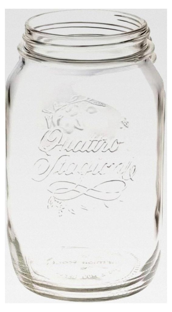 Originalglas mit rostfreiem Edelstahldeckel - Fermentationsglas - Einmachglas für vielseitige Anwendungen - 64oz (1893ml)