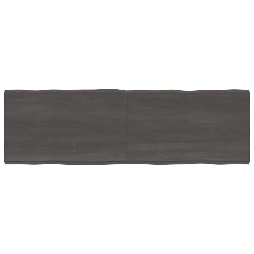 Top Tavolo 160x50 Legno Massello Bordo Vivo - Stile Industrial Moderno