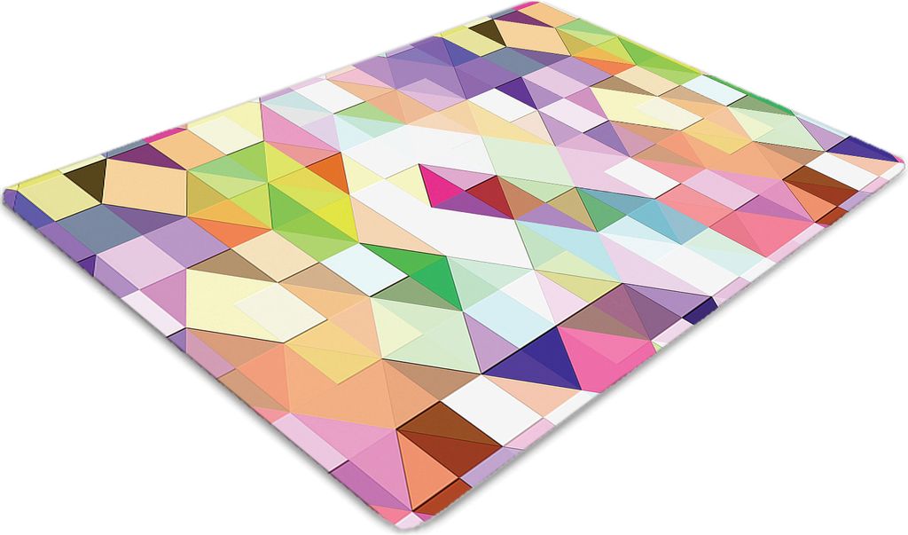 Stuhlunterlage Bürostuhlunterlage 120 cm x 90 cm Bodenmatte Bürostuhlunterlage - Bunte Mosaik