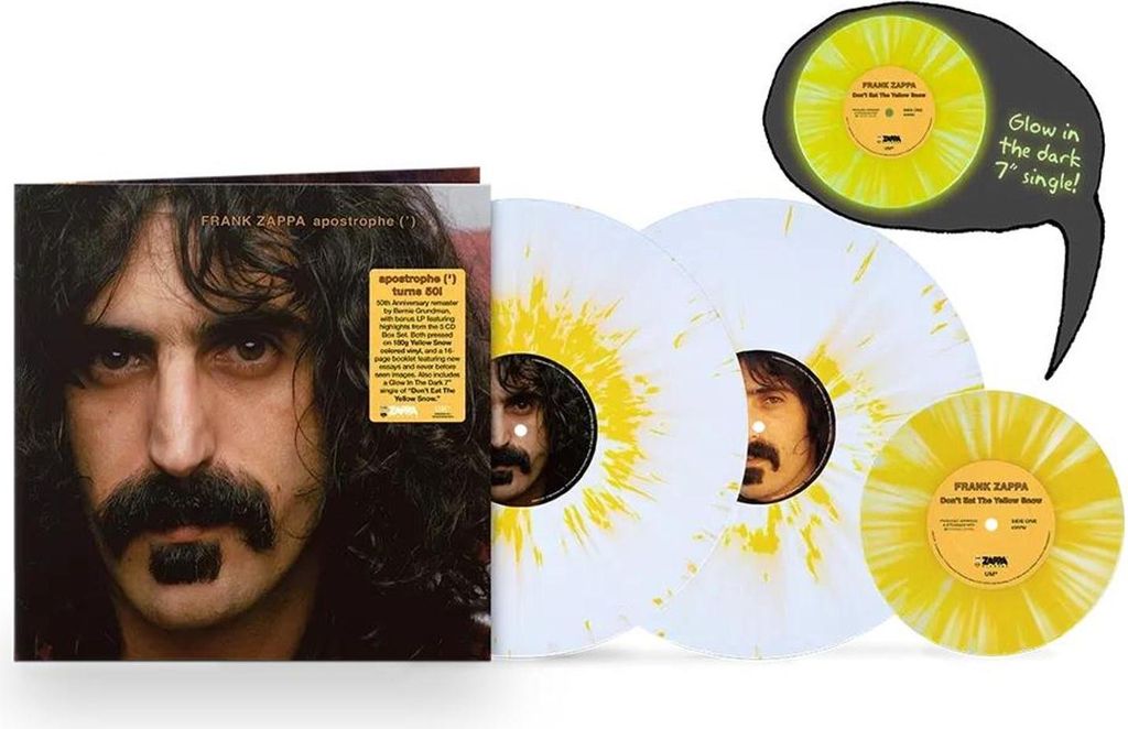 Frank Zappa (1940-1993): Apostrophe () (50th Anniversary) (remastered) (180g) (Limited Edition) (White & Yellow Vinyl)