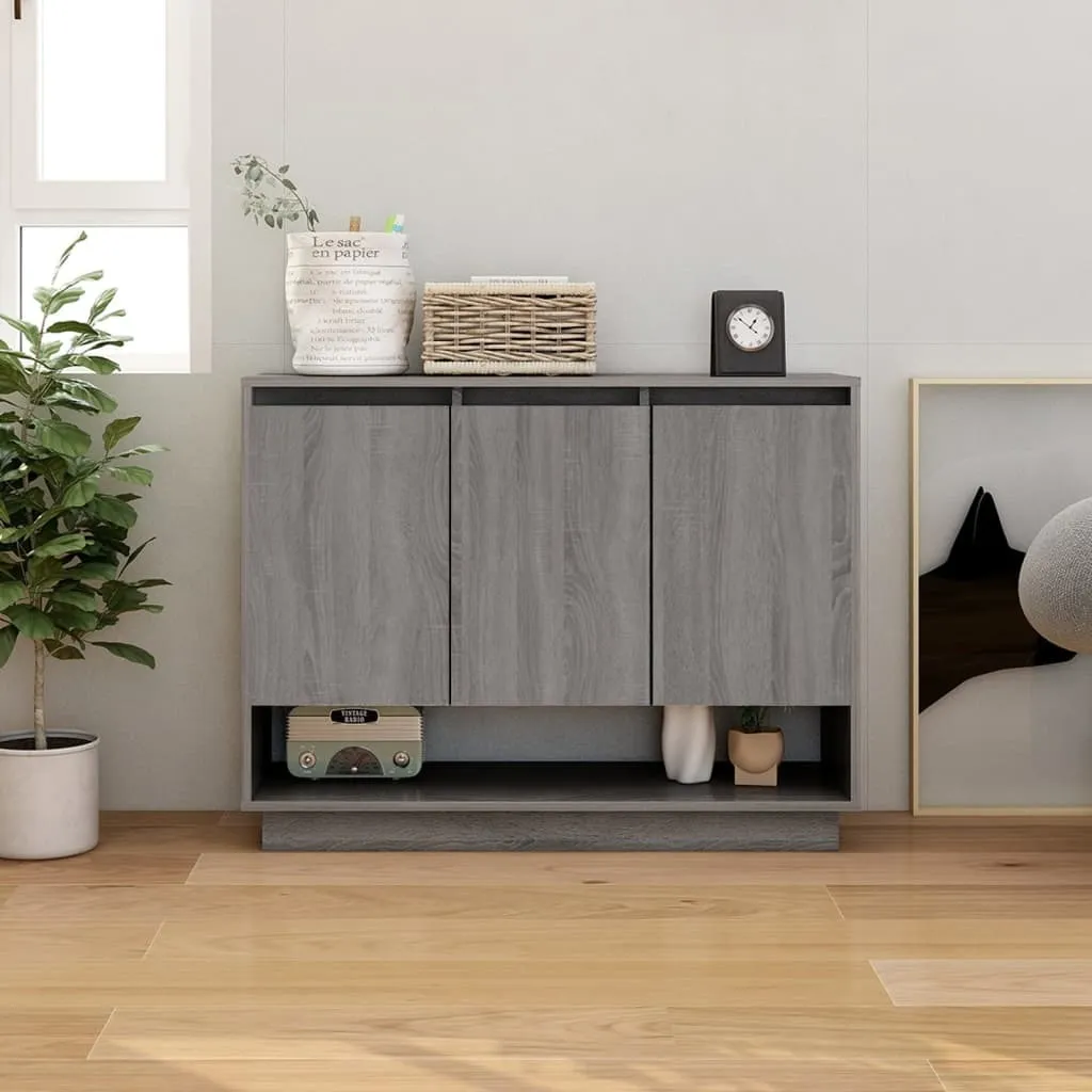 Credenza Grey Sonoma 97x31x75 cm Materiale a base di legno