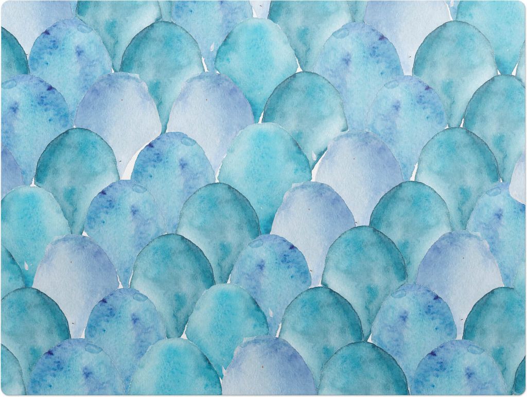 Aquarellskalen – Bodenschutzmatte – Rutschfest – Schutzmatte für Büro – Vinylmatte – Stuhlunterlage – 120 x 90 cm
