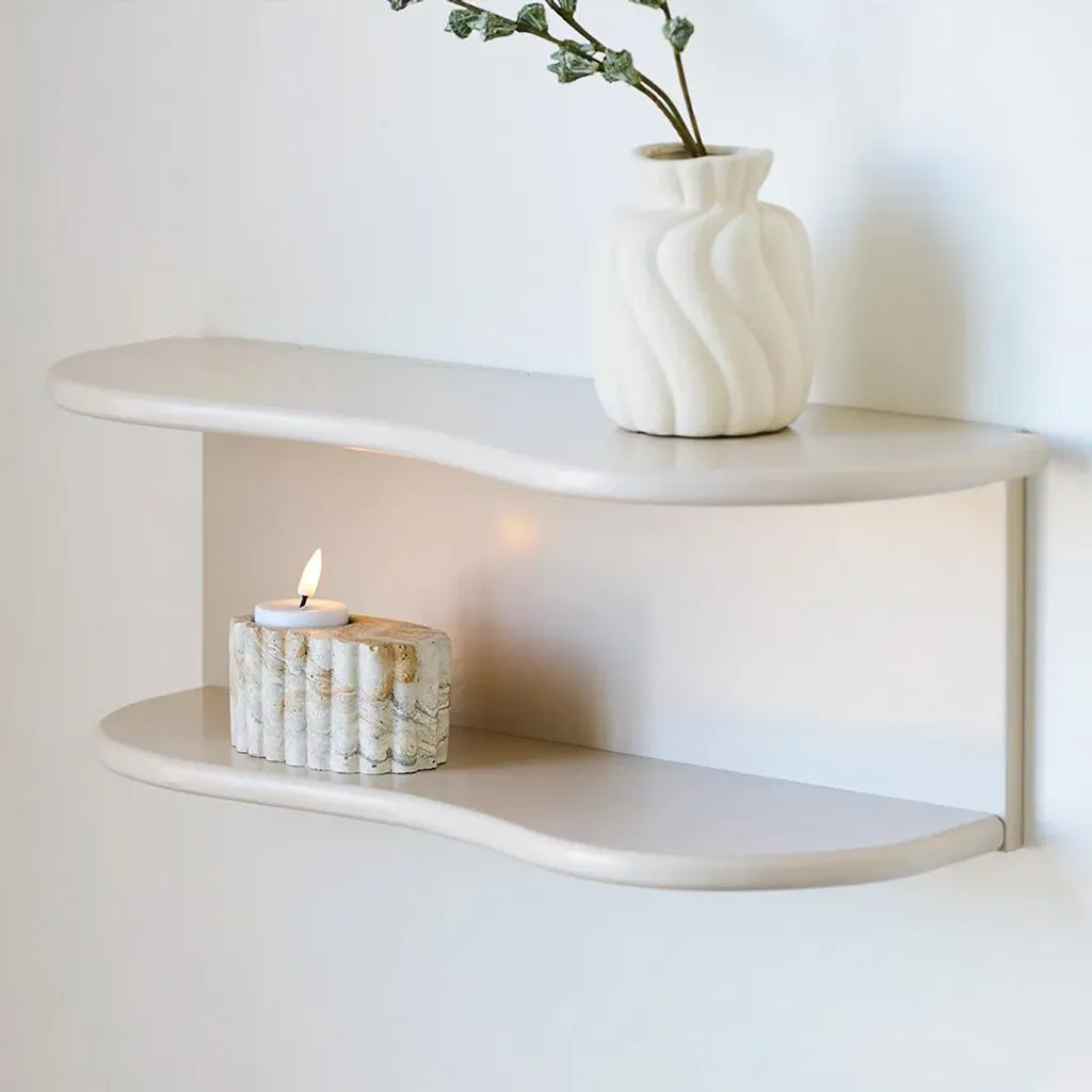 Étagère Murale Vilma Beige pour Salon et Bureau - House Collection Déco