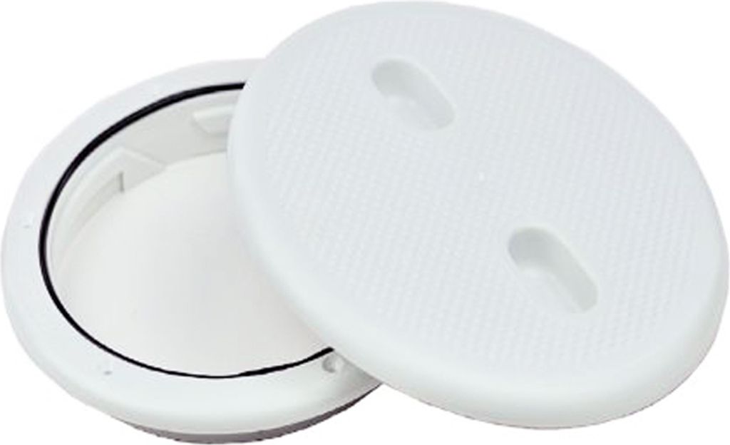 Inspektionsluke 205 mm Rund Kunststoff Weißer Inspektionsdeckel für Boot oder Wohnmobil,