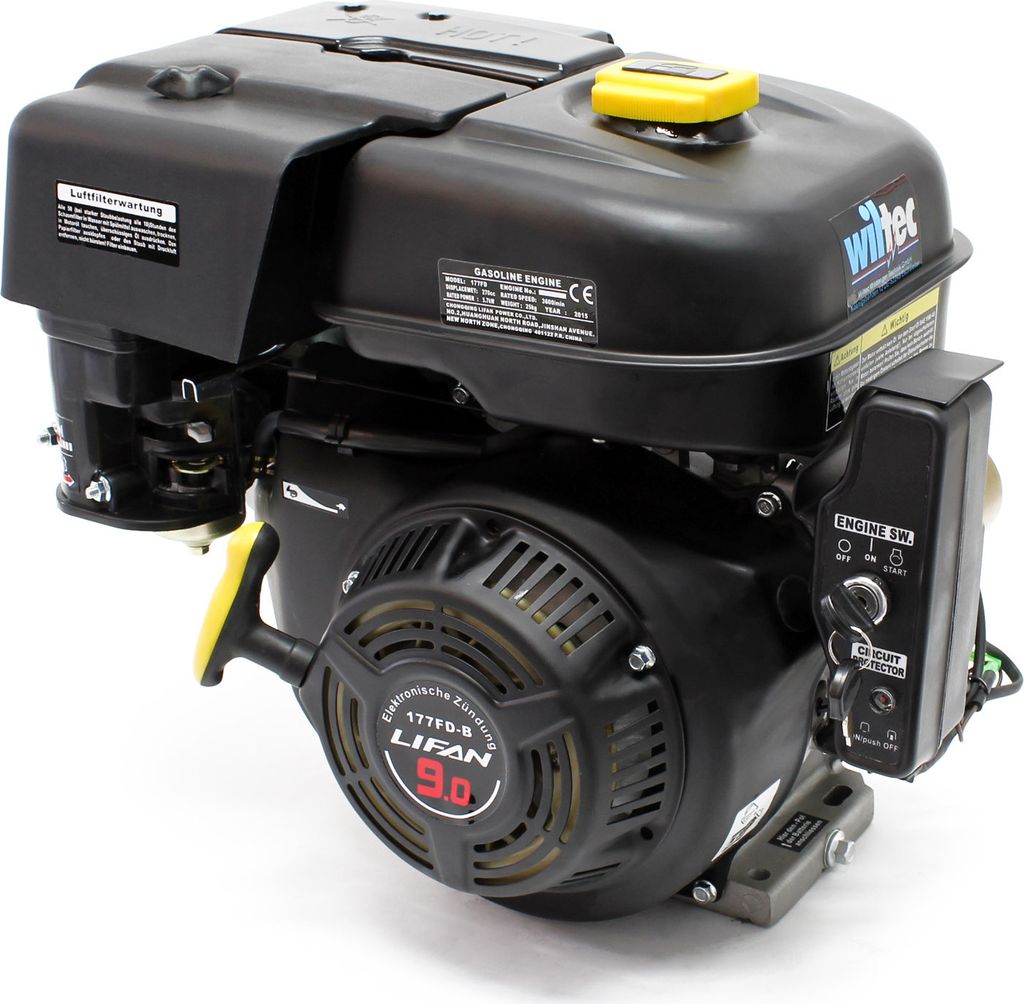 Wiltec LIFAN 177F-BR Moteur essence – 440 x 406 x 354 mm – Image du produit 