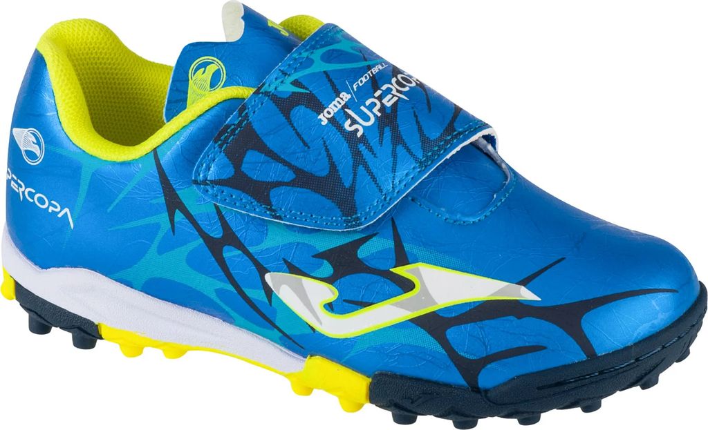 Joma Super Copa Jr 2504 TF SCJS2504TFV, Turfschuhe, für Jungen, Blau, Größe: 28