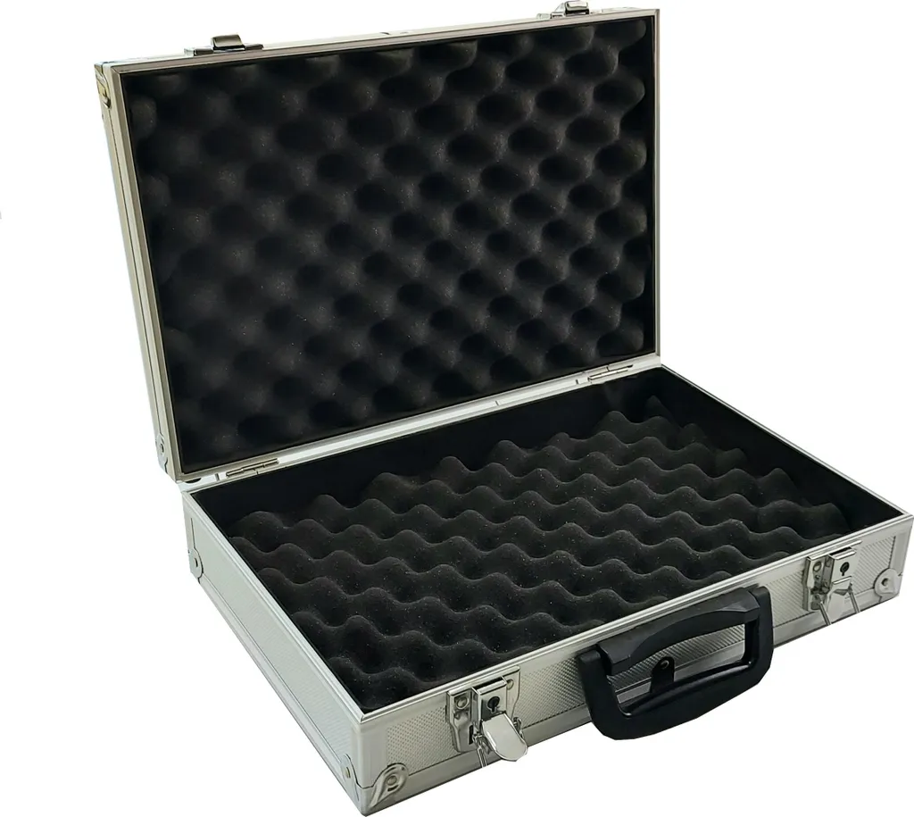 Valise de rangement aluminium pour appareils photo et outils de mesure
