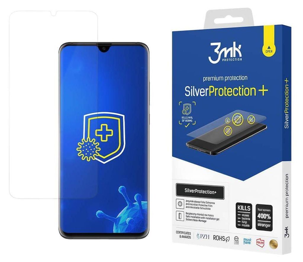 3mk Display Antimikrobielle Schutzfolie SilverProtection+ fr Huawei P30 Pro 0,21mm Self-Heal