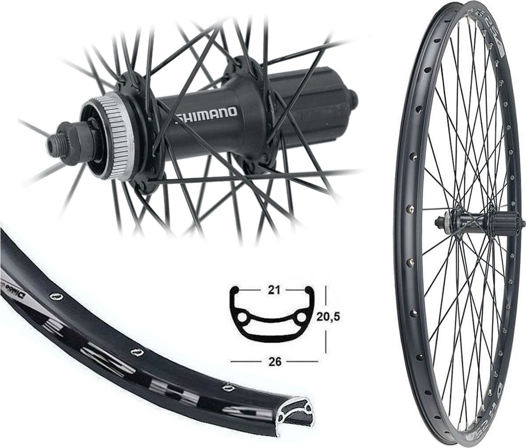 Bärwinkels Hinterrad 27,5" Shimano Disc Centerlock MTB Produktbild 