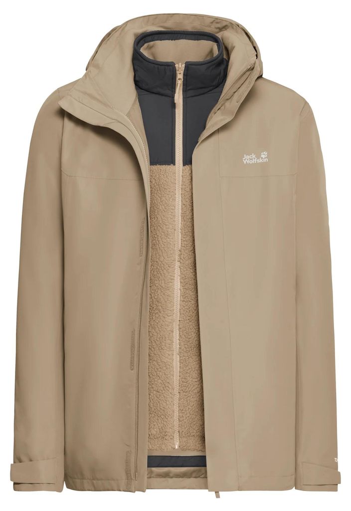 Jack Wolfskin Herren Stonelite 3in1 Jacke hazel wood M Produktbild 
