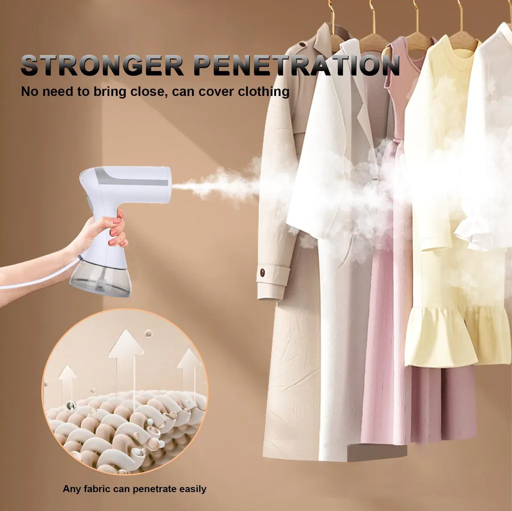 Fer à repasser vapeur haute performance avec design compact blanc chic
