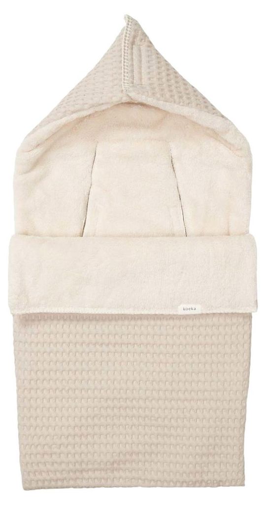 Koeka Fußsack 0+ 3/5 Punkt Waffel/Teddy Oslo - Sand Produktbild 