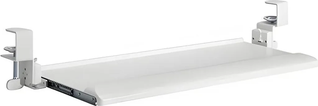 Tiroir-clavier blanc HDWR SolidHand-KT08W coulissant pour bureau ergonomique