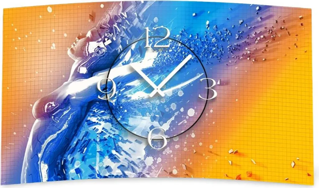Orologio da Parete Astratto Cyber Girl dixtime 3D-0015 | Design Moderno