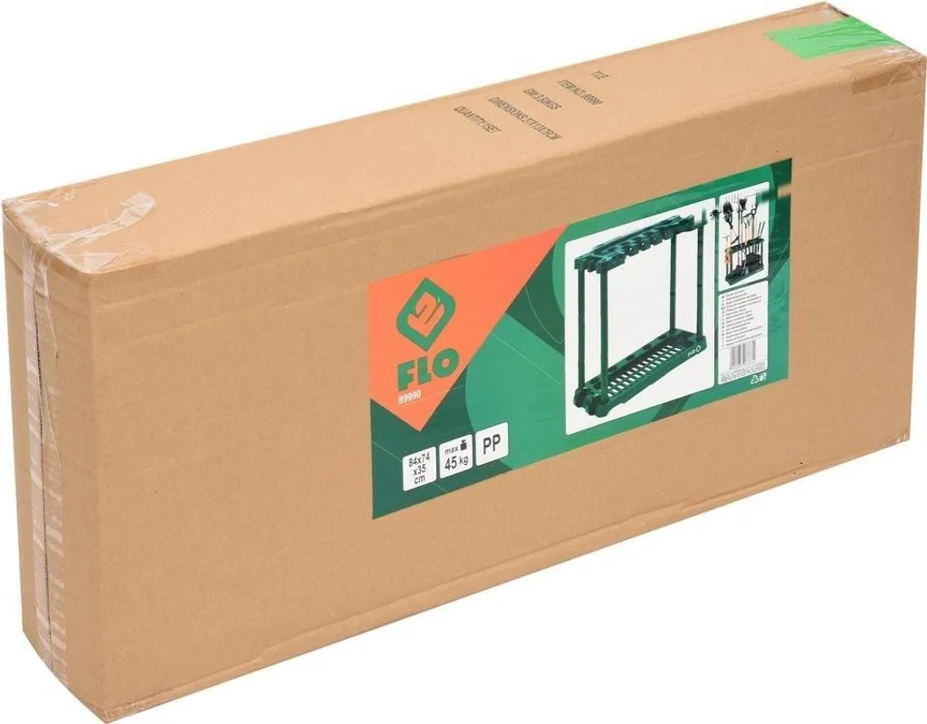 Organizer Attrezzi Giardino Flo 84x74x35 cm | Porta Attrezzi Plastica 45kg - 3
