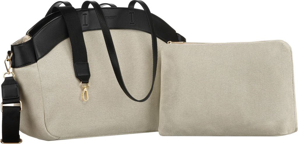 PTN CAN-01-5730 Nat-Schwarze Canvas-Tasche Produktbild 