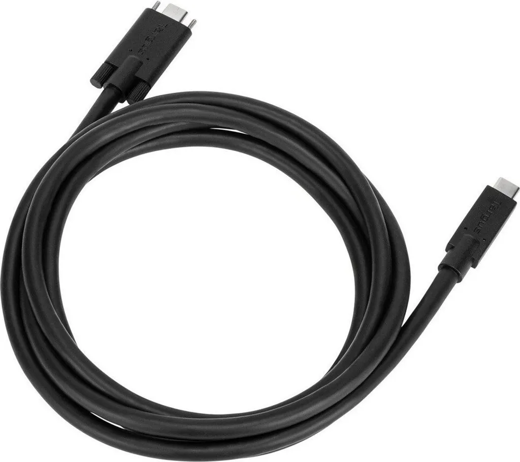 Câble USB-C Targus 1.8m Screw Mount ACC1122GLX haute vitesse verrouillable