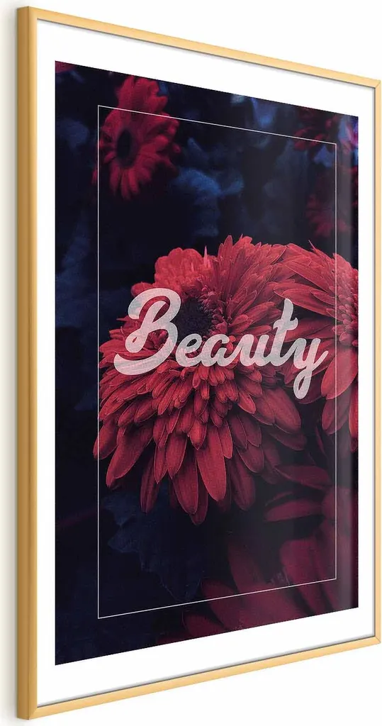 Quadro Decorativo 60x90 Oro | Poster Design Moderno Cornice Dorata